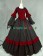 Edwardian Victorian Retro Round Neck Ruffles Lace Victorian Gothic Punk Reenactment Dress