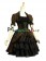 Classical Gothic Punk Gothic Lolita Ruffles Neck Pagoda Sleeves Tiered Falbala Dress