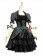 Classical Gothic Punk Gothic Lolita Ruffles Neck Pagoda Sleeves Tiered Falbala Dress