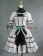 Gothic Lolita Punk Ruffles U Neck Pagoda Sleeves Frill Lace Floral Strappy Dress