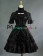 Gothic Lolita Punk Ruffles U Neck Pagoda Sleeves Frill Lace Floral Strappy Dress