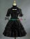 Gothic Lolita Punk Ruffles U Neck Pagoda Sleeves Frill Lace Floral Strappy Dress