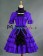 Gothic Lolita Punk Ruffles U Neck Pagoda Sleeves Frill Lace Floral Strappy Dress