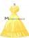 Lolita Sweet Dolly Collar Halter Armelloses Kleid Ruffles Lace Frilled Fancy Dress Party