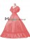 Lolita Sweet Dolly Collar Halter Armelloses Kleid Ruffles Lace Frilled Fancy Dress Party