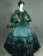 Romantic Classical Gothic Pagoda Sleeves Ruffles Lace Tiered Ball Gown Dress