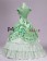 Romantic Romantik Sweet Sleeveless Lace Floral Frilled Falbala Tiered Ball Gown Dress