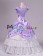 Romantic Romantik Sweet Sleeveless Lace Floral Frilled Falbala Tiered Ball Gown Dress