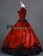 Vintage Gothic Lolita Victorian Puff Short Sleeves Ruffles Bow-tie Ball Gown Dress