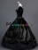 Vintage Gothic Lolita Victorian Puff Short Sleeves Ruffles Bow-tie Ball Gown Dress