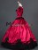 Vintage Gothic Lolita Victorian Puff Short Sleeves Ruffles Bow-tie Ball Gown Dress