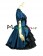 Classical Gothic Punk Gothic Lolita Ruffles Neck Pagoda Sleeves Tiered Falbala Dress