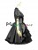 Classical Gothic Punk Gothic Lolita Ruffles Neck Pagoda Sleeves Tiered Falbala Dress