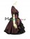 Classical Gothic Punk Gothic Lolita Ruffles Neck Pagoda Sleeves Tiered Falbala Dress