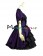 Classical Gothic Punk Gothic Lolita Ruffles Neck Pagoda Sleeves Tiered Falbala Dress