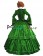 Gorgeous Herrlich Classic U Neck Long Sleeves Floral Ruffles Frill Lace Ball Gown Dress