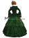 Gorgeous Herrlich Classic U Neck Long Sleeves Floral Ruffles Frill Lace Ball Gown Dress