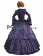 Gorgeous Herrlich Classic U Neck Long Sleeves Floral Ruffles Frill Lace Ball Gown Dress