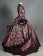 Marie Antoinette Herrlich U Neck Floral Printed Ruffles Lace Brocaded Falbala Ball Gown Dress