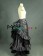 Classical Gothic Lolita Punk Tiered Falbala Lace Asymmetry Skirt