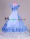 Romantic Romantik Sweet Sleeveless Lace Floral Frilled Falbala Tiered Ball Gown Dress