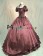 Civil War Lolita Sweet Spaghetti Strap Halter Puff Short Sleeves Ruffles Lace Ball Gown Dress