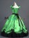 Vintage Gothic Lolita Victorian Puff Short Sleeves Ruffles Bow-tie Ball Gown Dress