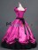 Vintage Gothic Lolita Victorian Puff Short Sleeves Ruffles Bow-tie Ball Gown Dress