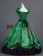 Vintage Gothic Lolita Victorian Puff Short Sleeves Ruffles Bow-tie Ball Gown Dress