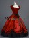 Vintage Gothic Lolita Victorian Puff Short Sleeves Ruffles Bow-tie Ball Gown Dress