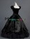 Vintage Gothic Lolita Victorian Puff Short Sleeves Ruffles Bow-tie Ball Gown Dress