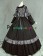 Edwardian Victorian Retro Round Neck Ruffles Lace Victorian Gothic Punk Reenactment Dress