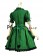 Classical Gothic Punk Gothic Lolita Ruffles Neck Pagoda Sleeves Tiered Falbala Dress