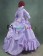 Elegant Gothic Lolita Sweet V Neck Ruffles Lace Layered Frill Ball Gown Floor Length Dress