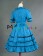 Gothic Lolita Punk Ruffles U Neck Pagoda Sleeves Frill Lace Floral Strappy Dress