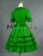 Gothic Lolita Punk Ruffles U Neck Pagoda Sleeves Frill Lace Floral Strappy Dress