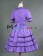 Gothic Lolita Punk Ruffles U Neck Pagoda Sleeves Frill Lace Floral Strappy Dress