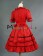 Gothic Lolita Punk Ruffles U Neck Pagoda Sleeves Frill Lace Floral Strappy Dress