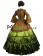 Romantic Classical Gothic Pagoda Sleeves Ruffles Lace Tiered Ball Gown Dress