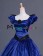Vintage Gothic Lolita Victorian Puff Short Sleeves Ruffles Bow-tie Ball Gown Dress
