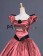 Vintage Gothic Lolita Victorian Puff Short Sleeves Ruffles Bow-tie Ball Gown Dress