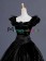 Vintage Gothic Lolita Victorian Puff Short Sleeves Ruffles Bow-tie Ball Gown Dress