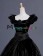 Vintage Gothic Lolita Victorian Puff Short Sleeves Ruffles Bow-tie Ball Gown Dress