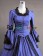 Classic Klassiker Retro Ruffles Lace Pagoda Sleeves Frilled Ball Gown Dress