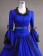 Classic Klassiker Retro Ruffles Lace Pagoda Sleeves Frilled Ball Gown Dress