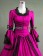 Classic Klassiker Retro Ruffles Lace Pagoda Sleeves Frilled Ball Gown Dress