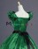 Vintage Gothic Lolita Victorian Puff Short Sleeves Ruffles Bow-tie Ball Gown Dress