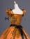 Vintage Gothic Lolita Victorian Puff Short Sleeves Ruffles Bow-tie Ball Gown Dress