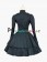 Classic Klassiker Sailor Button Long Sleeves Layered Brocaded Dress