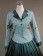 Civil War Lolita Vintage Jacket Skirt Tartan Ruffled Button Ball Gown Dress 